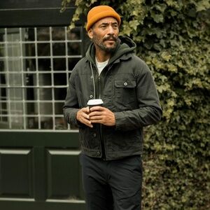 Flint and Tinder Waxed Canvas Trucker jacket